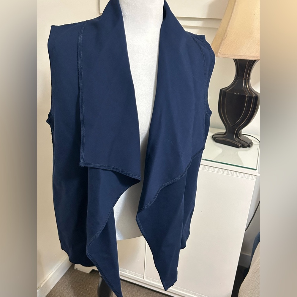 Sleek Open Vest Lauren Ralph Lauren Navy Blue